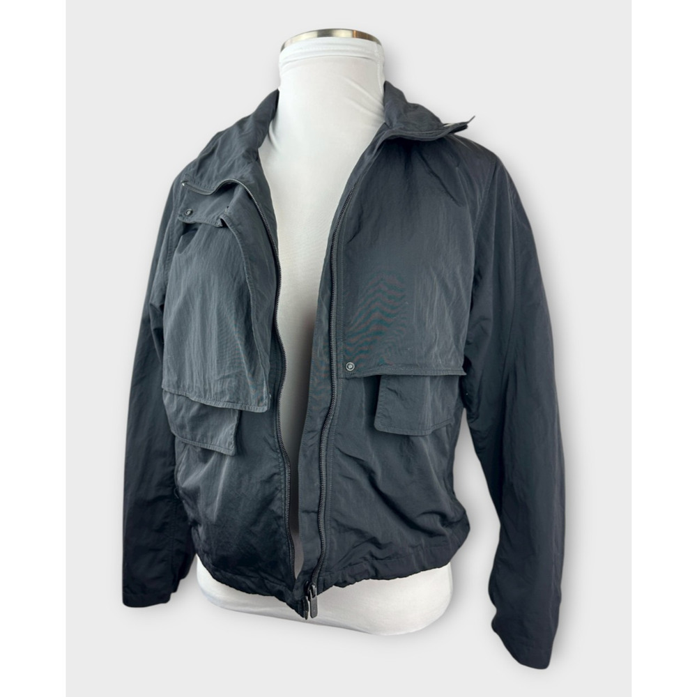 Lululemon Always Effortless Jacket Full Zip Hooded Water Repellent Black Size 10 - Picture 2 of 16